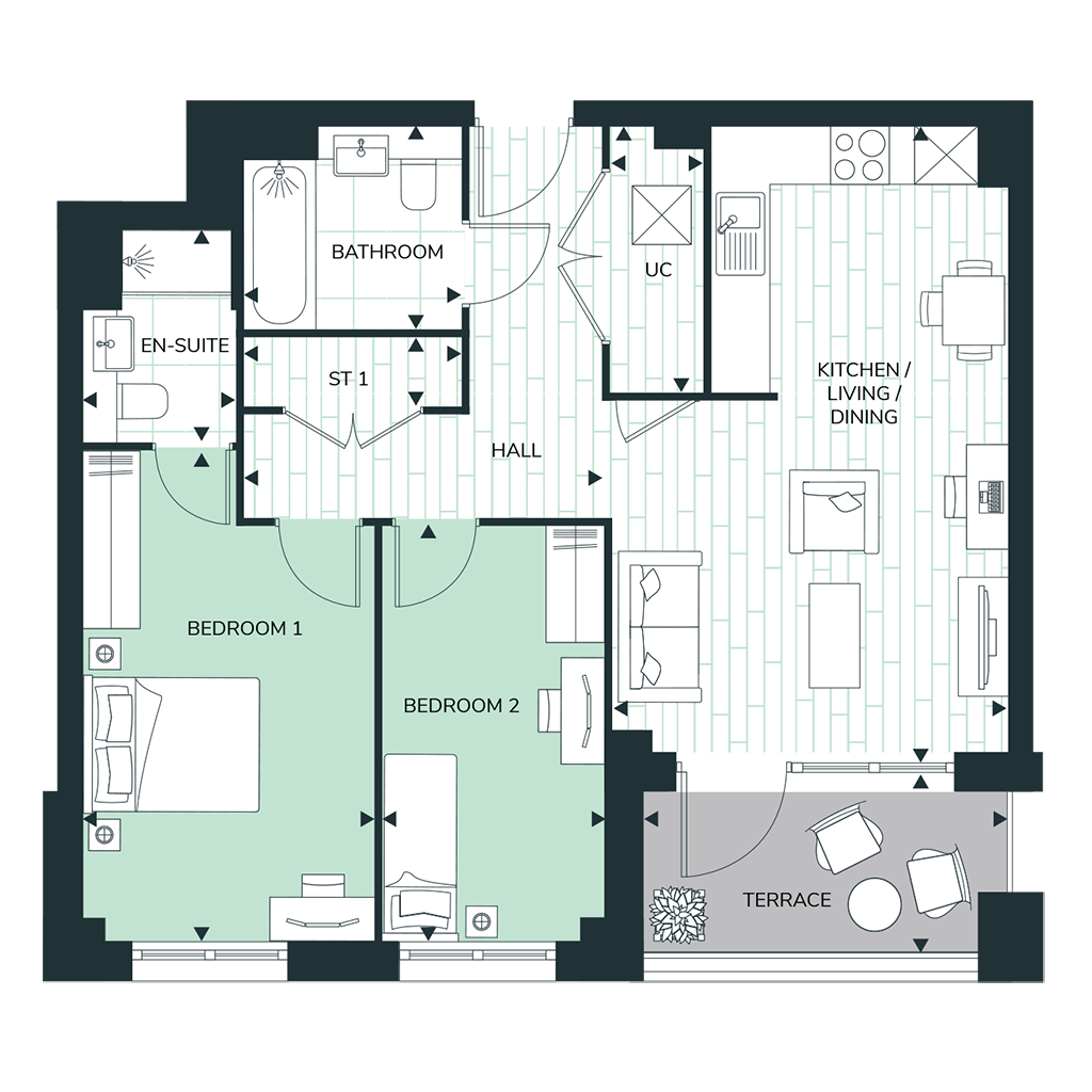 HA37517, 100 Woodgate Drive, London floorplan