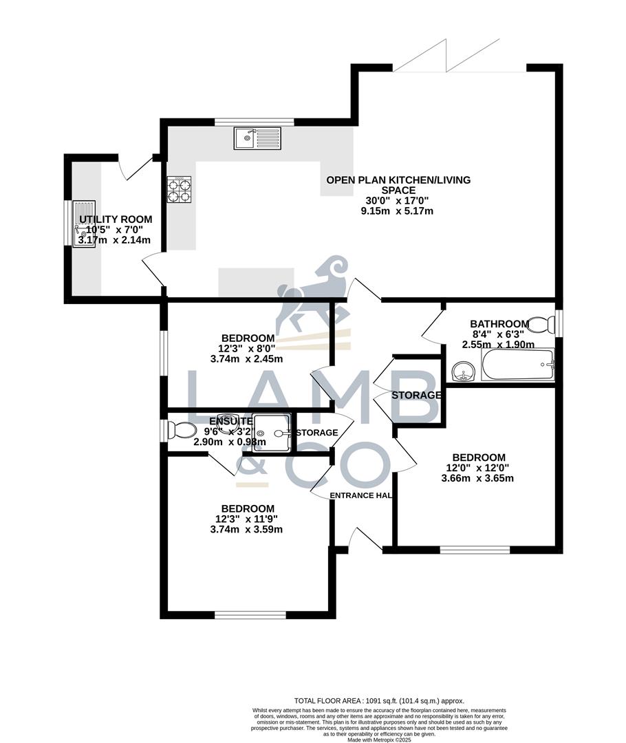 3, Montrose Gardens Pork Lane, Great Holland floorplan