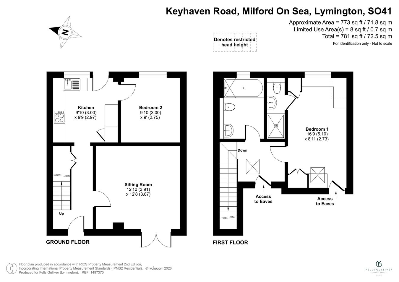 Flat 2, Kingfisher Court, 34, Keyhaven Road, Milford on Sea floorplan
