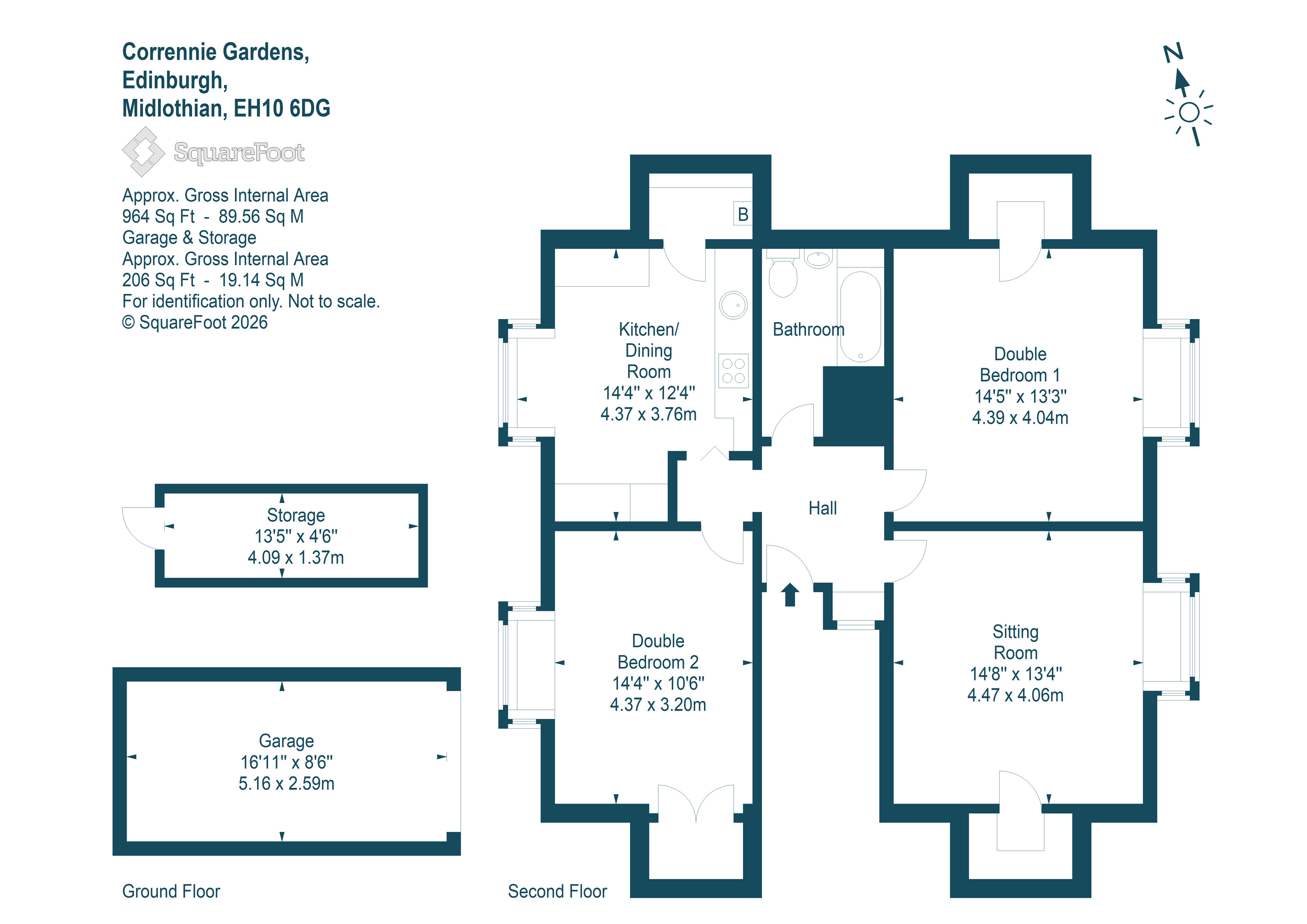 16A/2, Corrennie Gardens, Edinburgh floorplan
