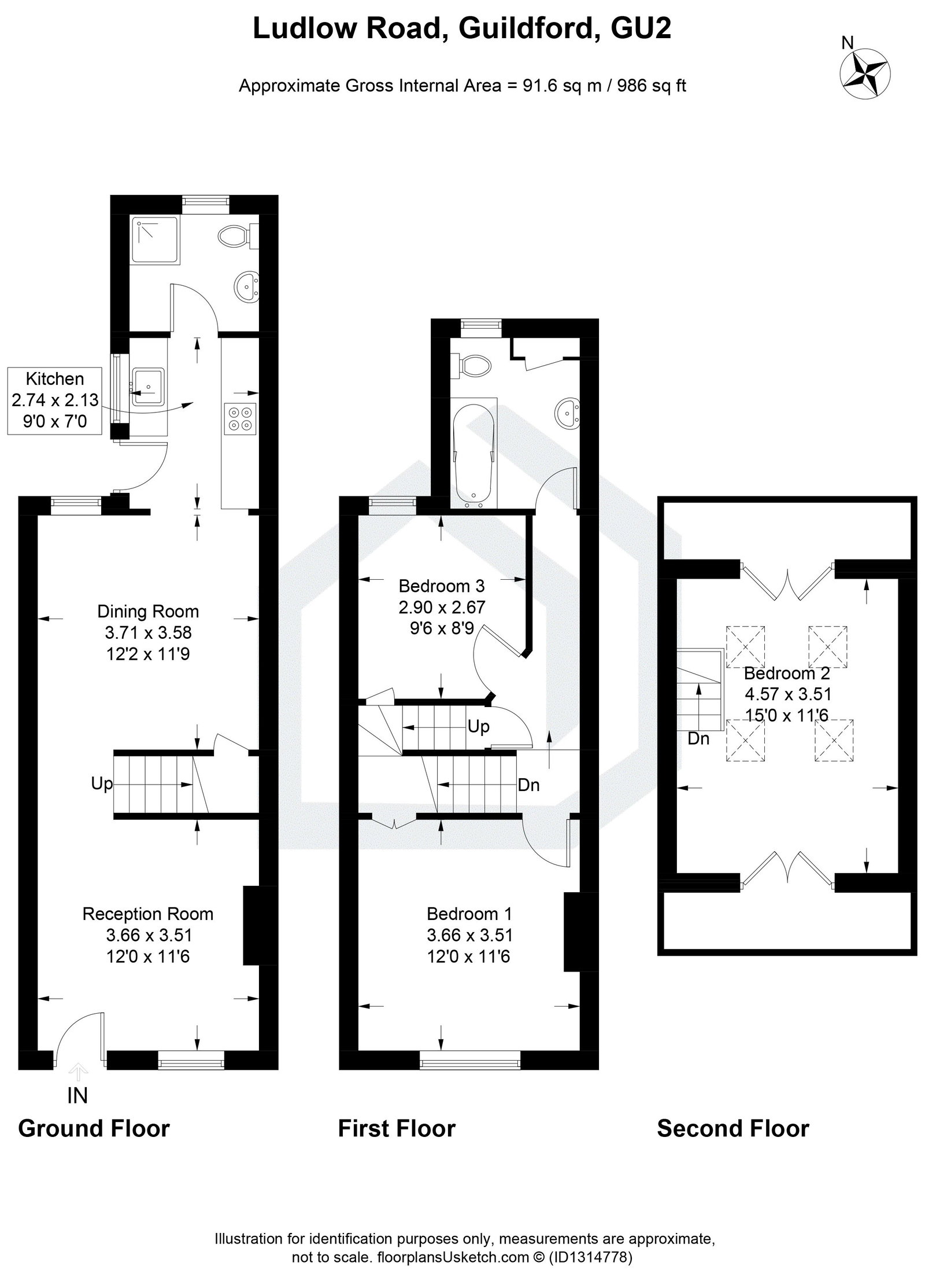 70, Ludlow Road, Guildford floorplan