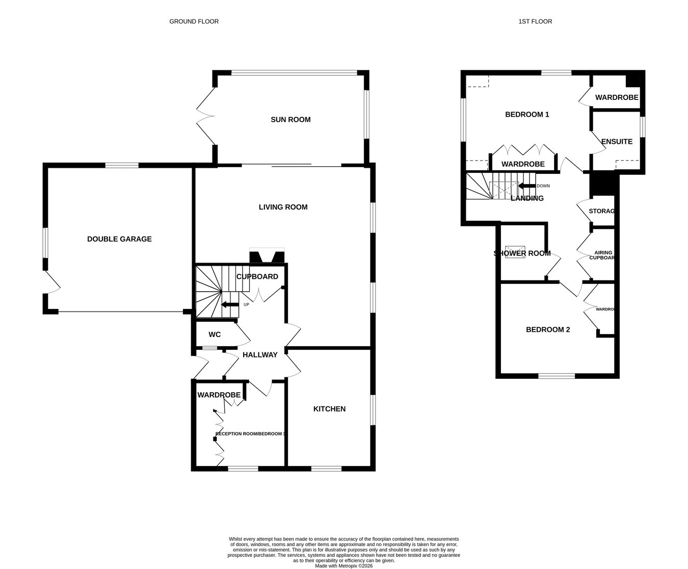 The Twin Firs, Main Road, Tewkesbury floorplan