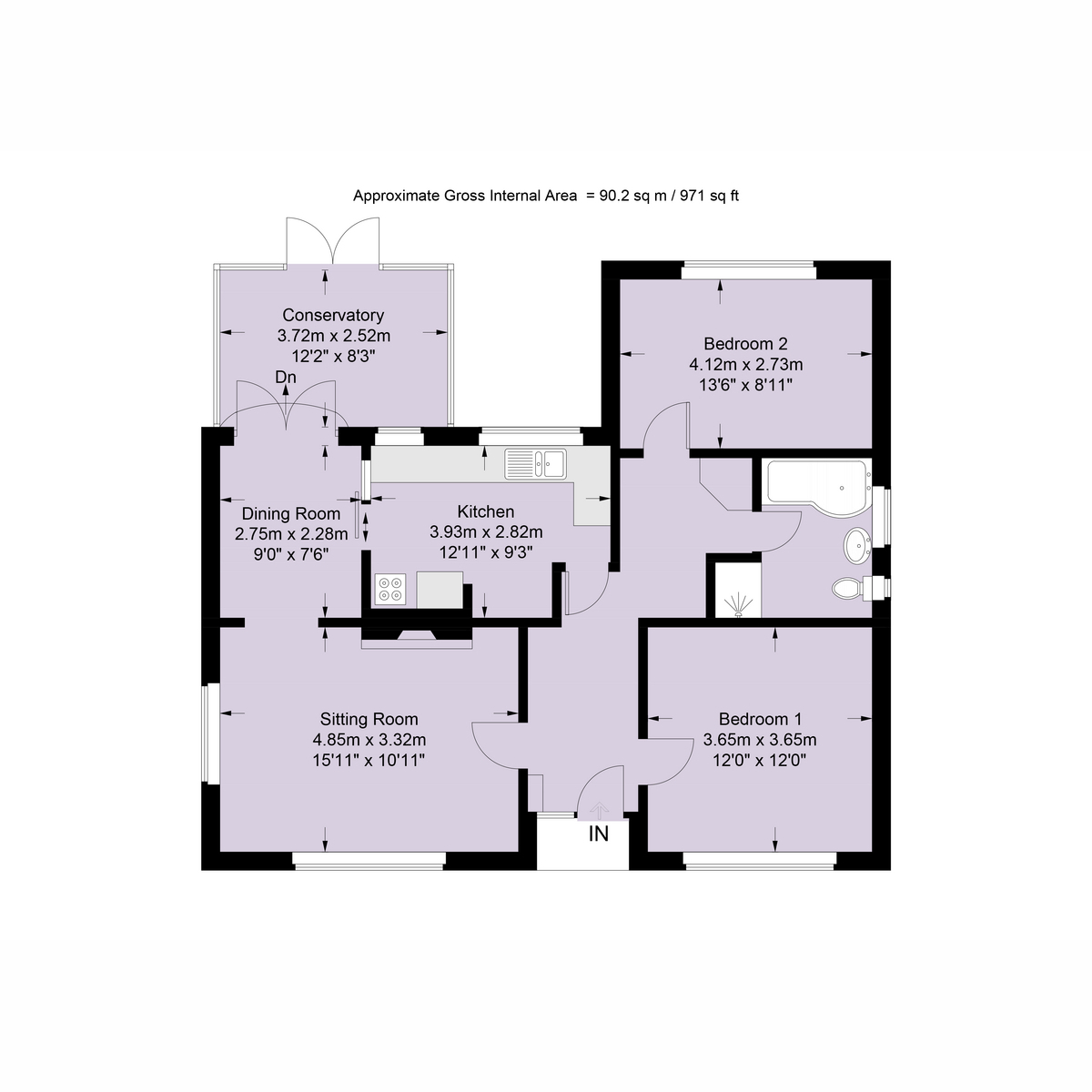 14, Windsor Close, Ringwood floorplan