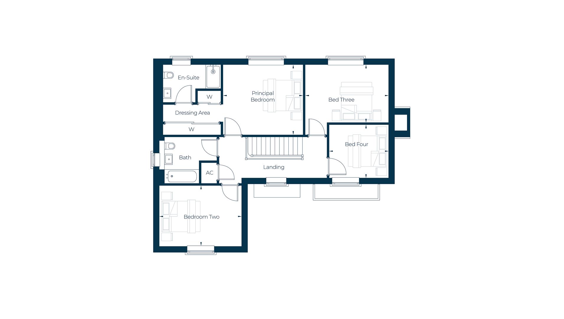 Admirals Green, Plot 113 The Lawford, Heckfords Road, Great Bentley floorplan