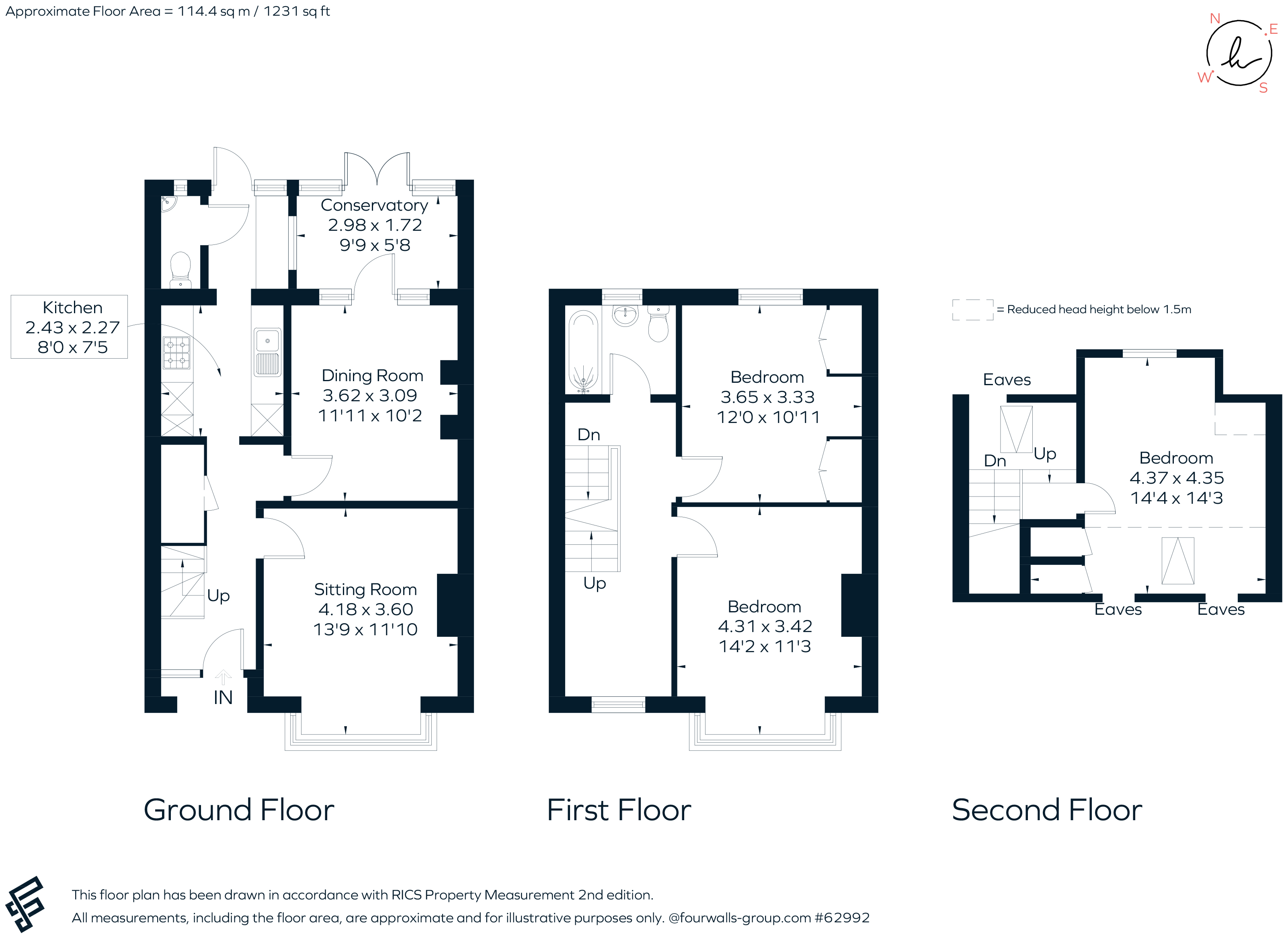 Orchard Avenue, Chichester PO19, 3 bedroom terraced house for sale