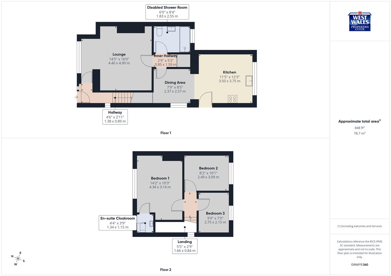 80, Hillfield Villas, Kidwelly floorplan