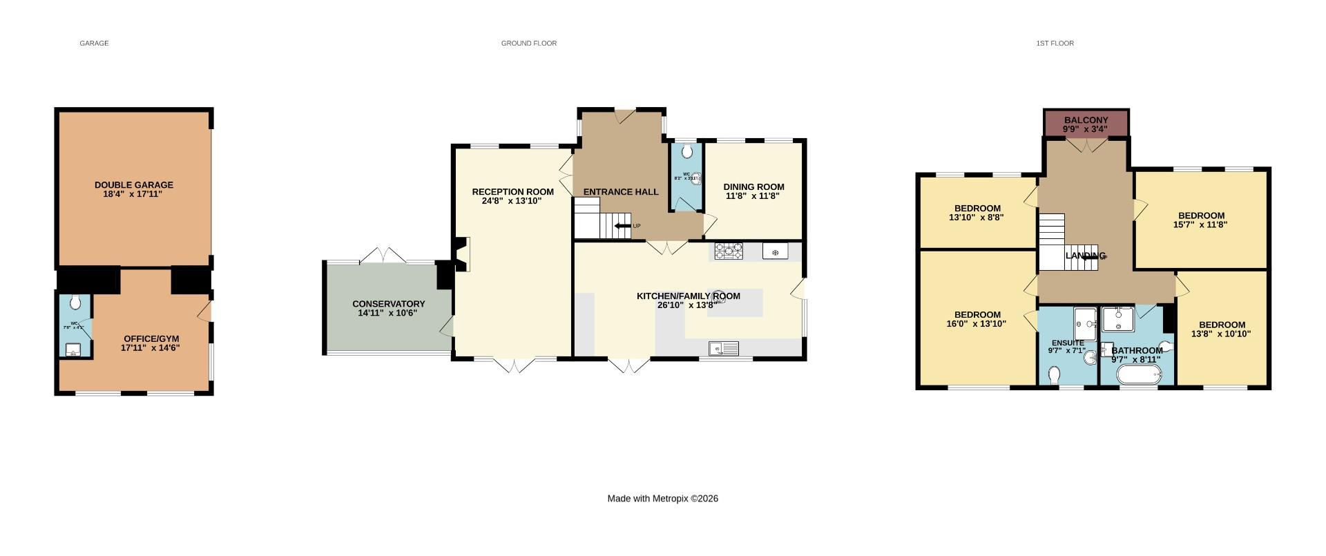 44, Vicarage Hill, Benfleet floorplan