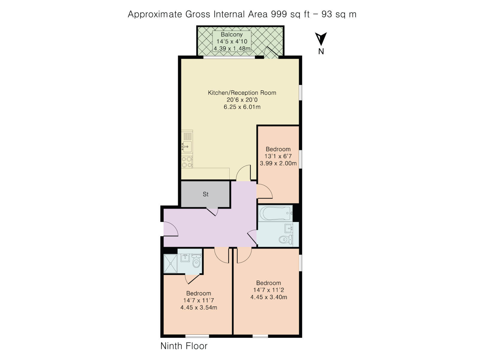 Flat 902,, Weston Point, London floorplan