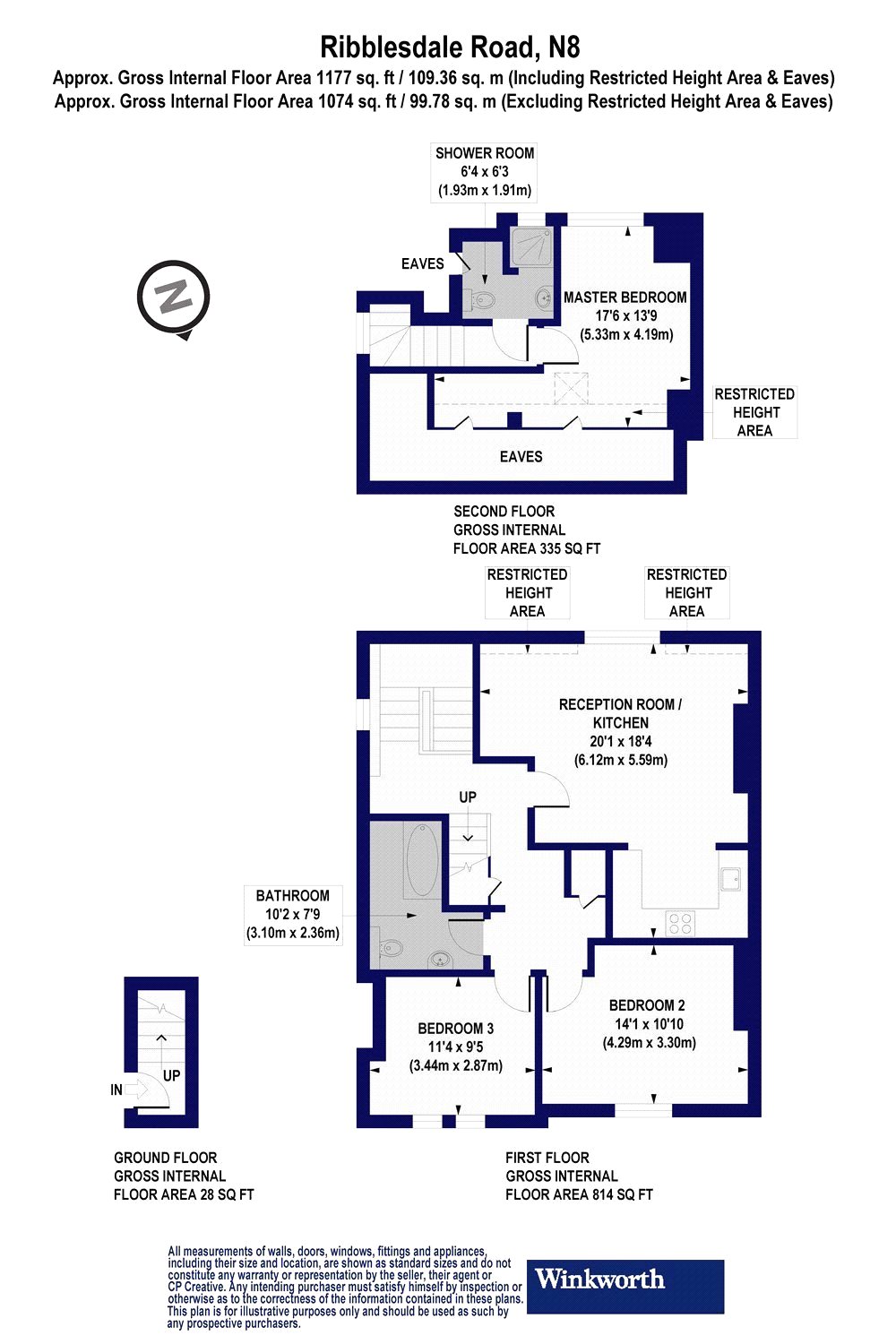 3 Bedrooms Flat to rent in Ribblesdale Road, London N8