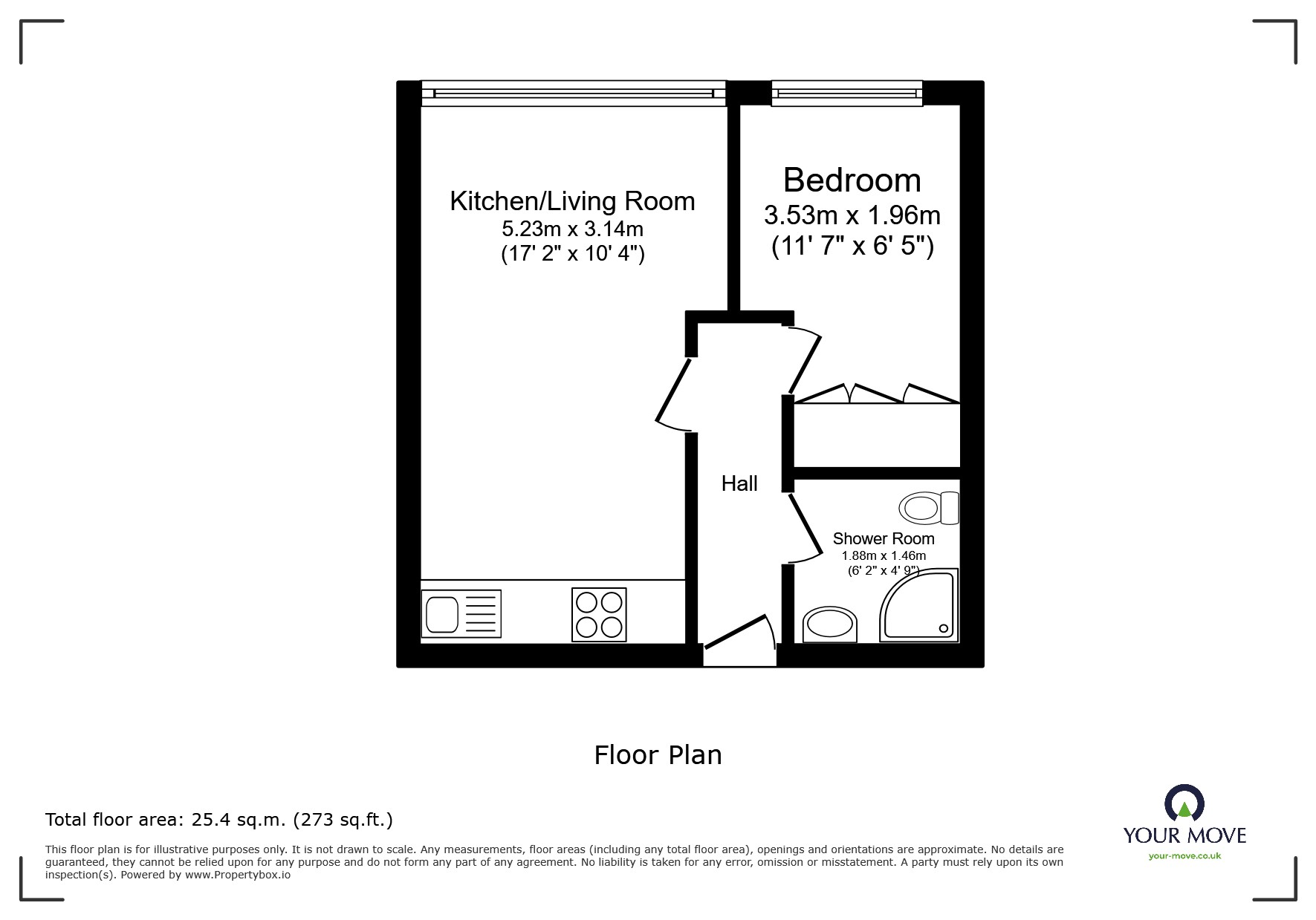 Flat 16, Ashley Court,, Hall Street, Swinton floorplan