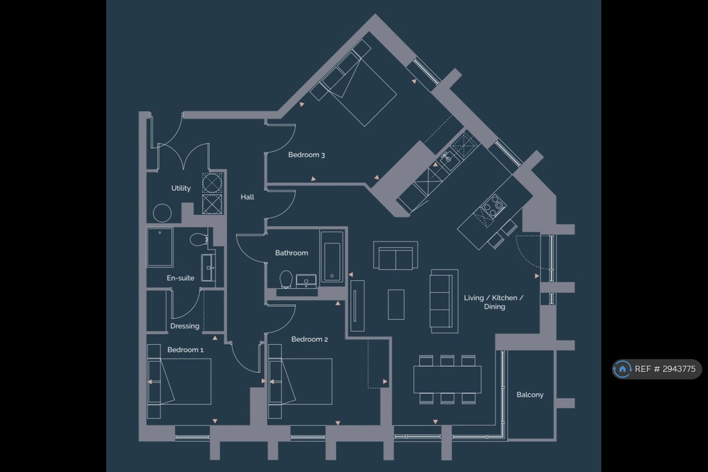 Flat B, A Chester Road, Manchester floorplan