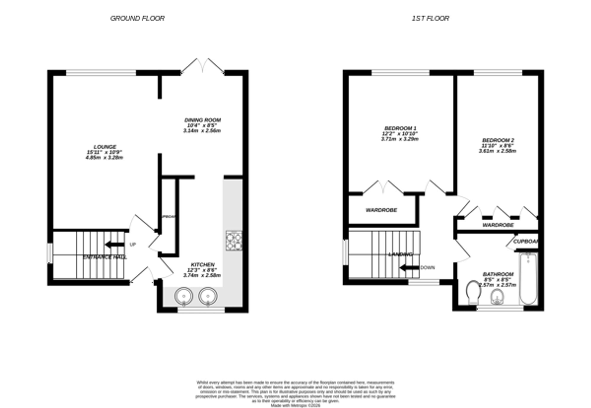 14 Huxley Close, Uxbridge floorplan