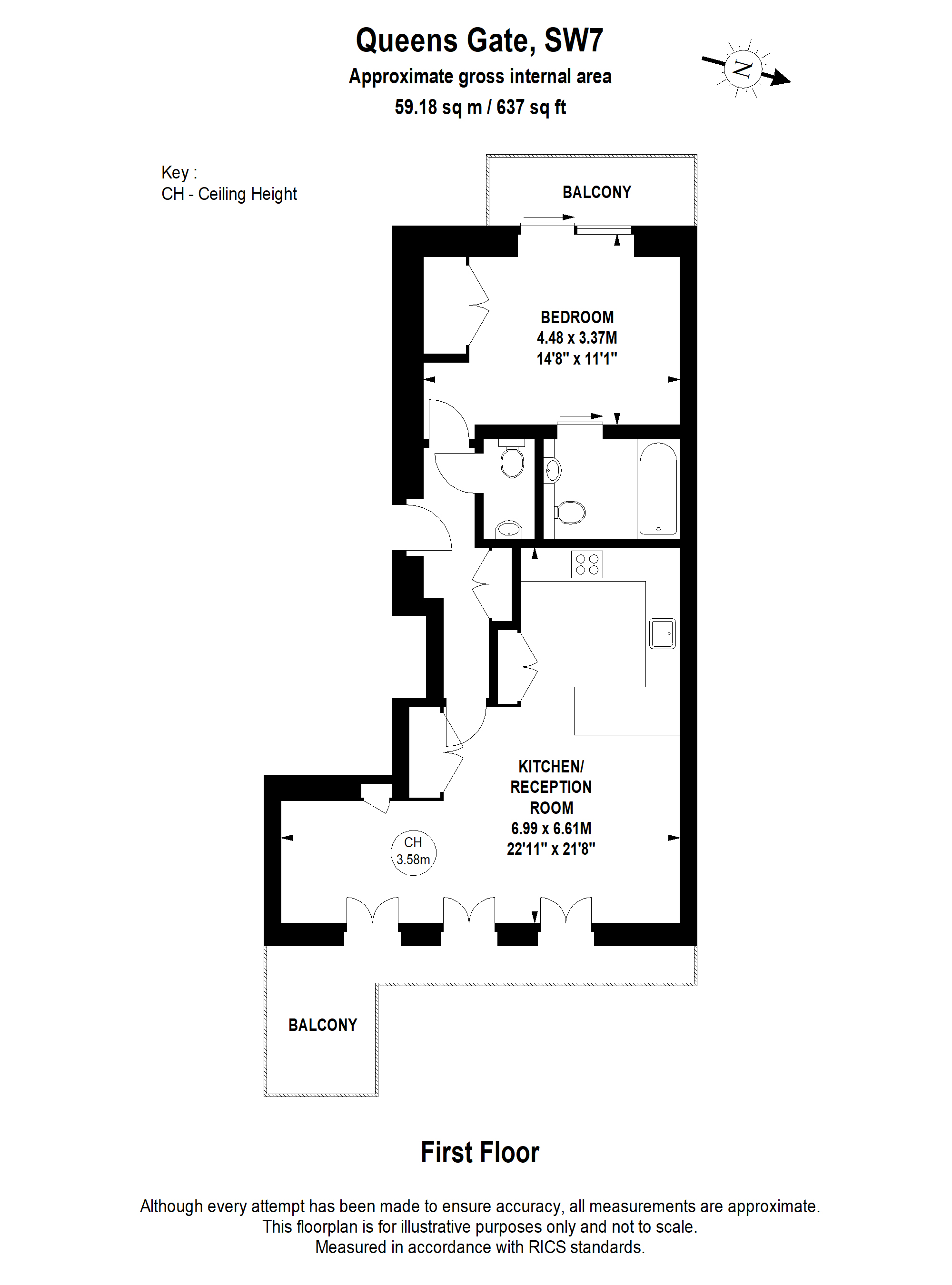 Queen's Gate, Knightsbridge floorplan