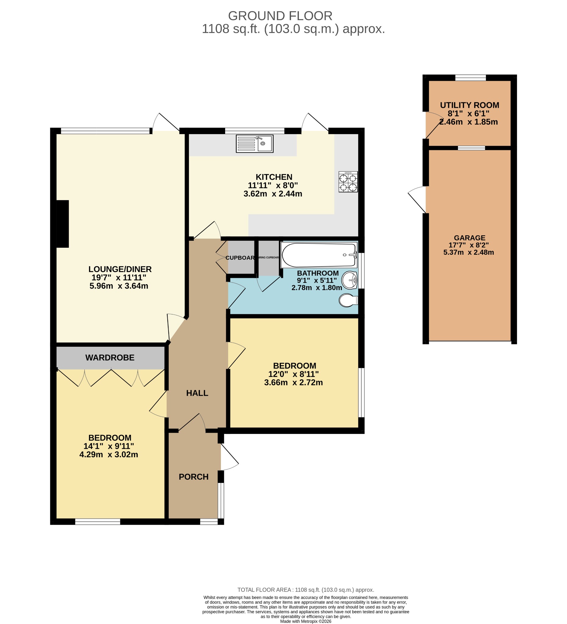 25, Roman Way, Reading floorplan
