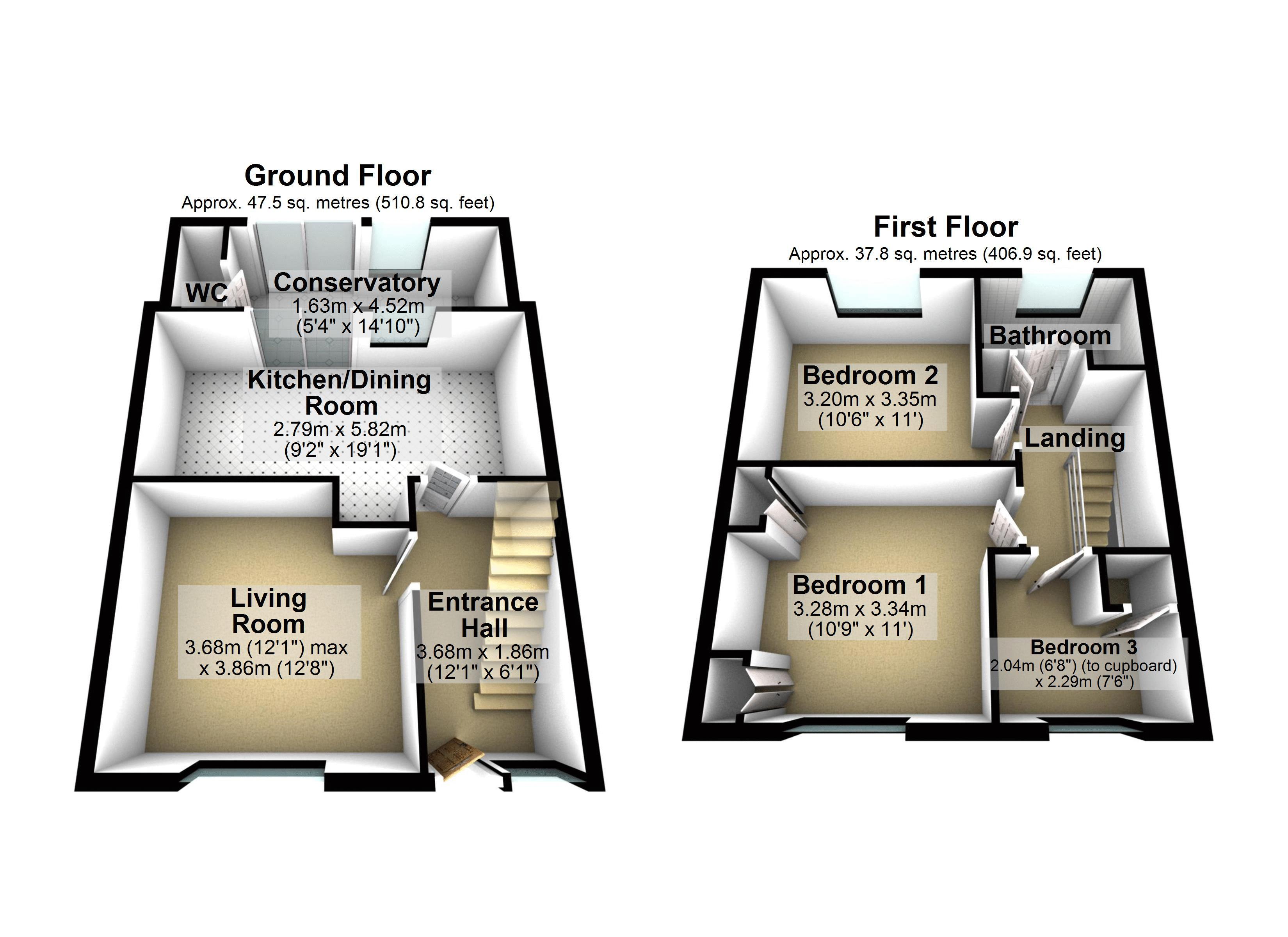 3 bed terraced house for sale in Church Close, East Huntspill, Somerset
