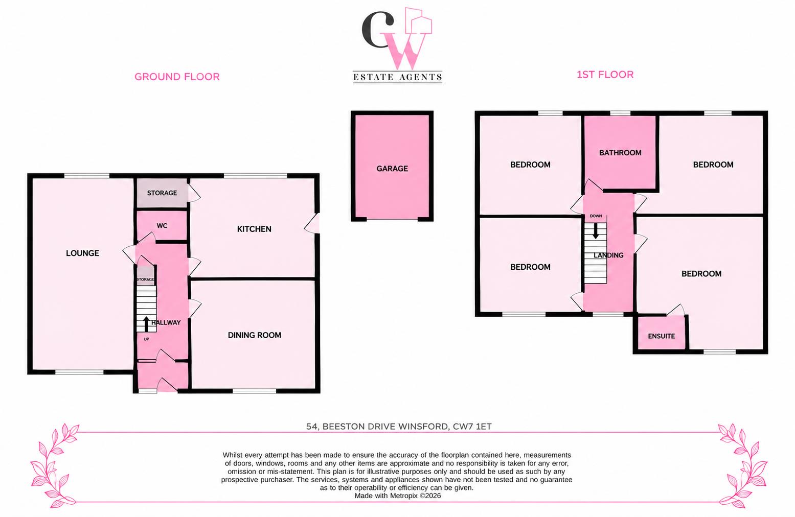 54, Beeston Drive, Winsford floorplan