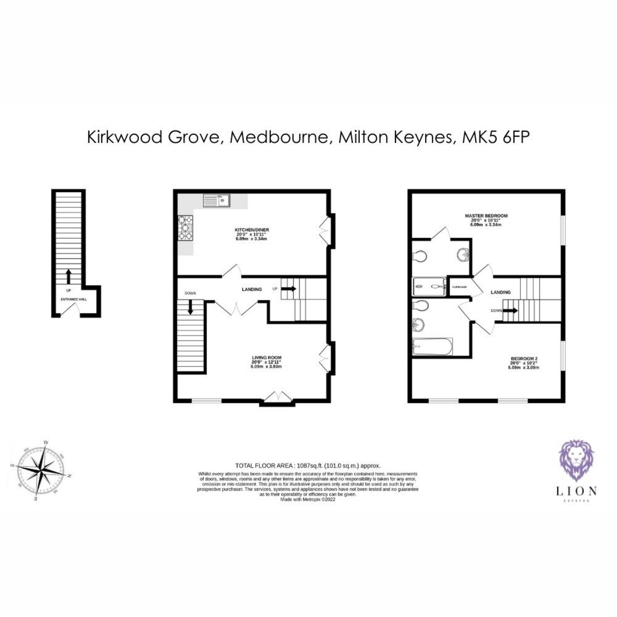 108, Kirkwood Grove, Milton Keynes floorplan