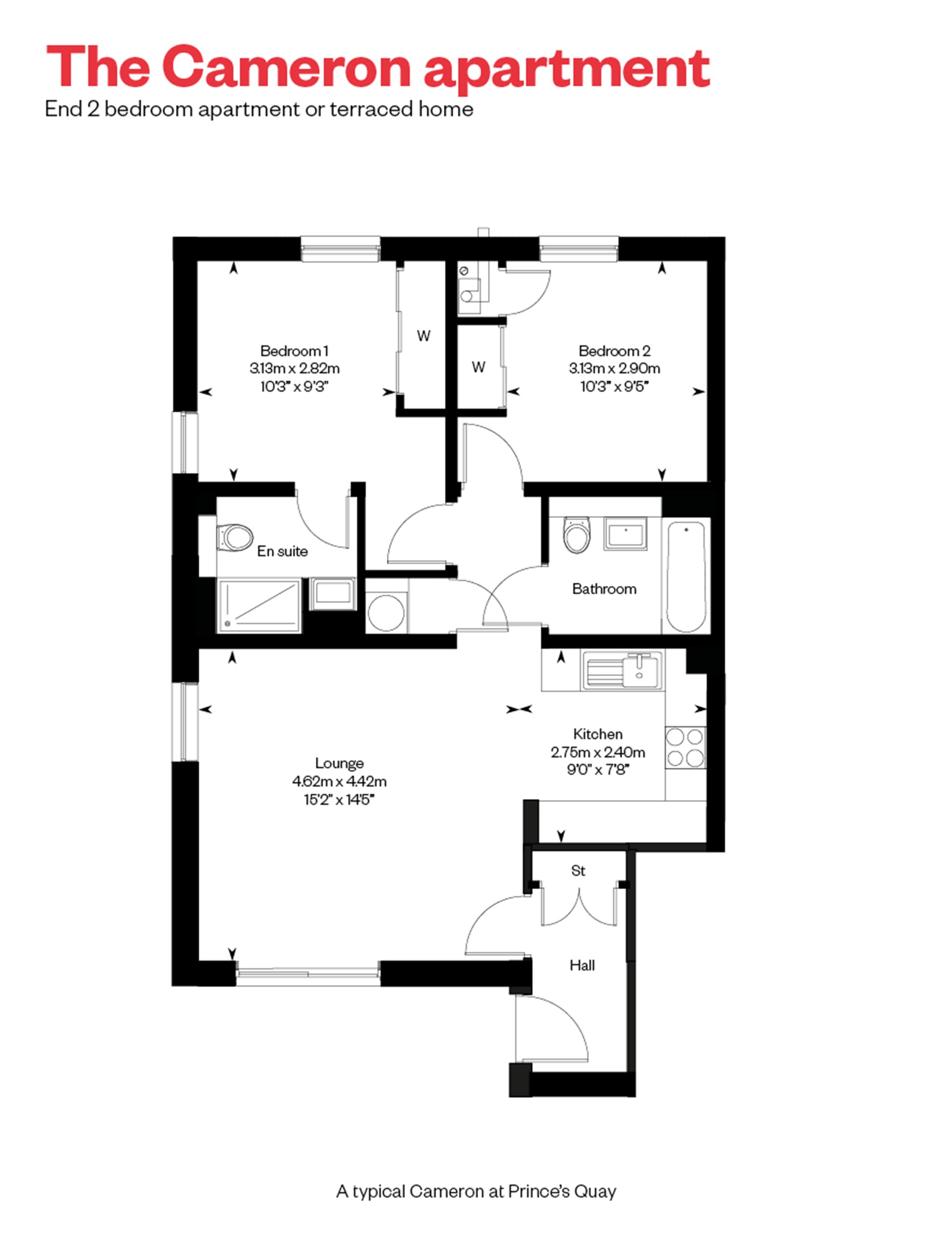 "Cameron" at Maclean Square, Govan, Glasgow G51, 2 bedroom flat for