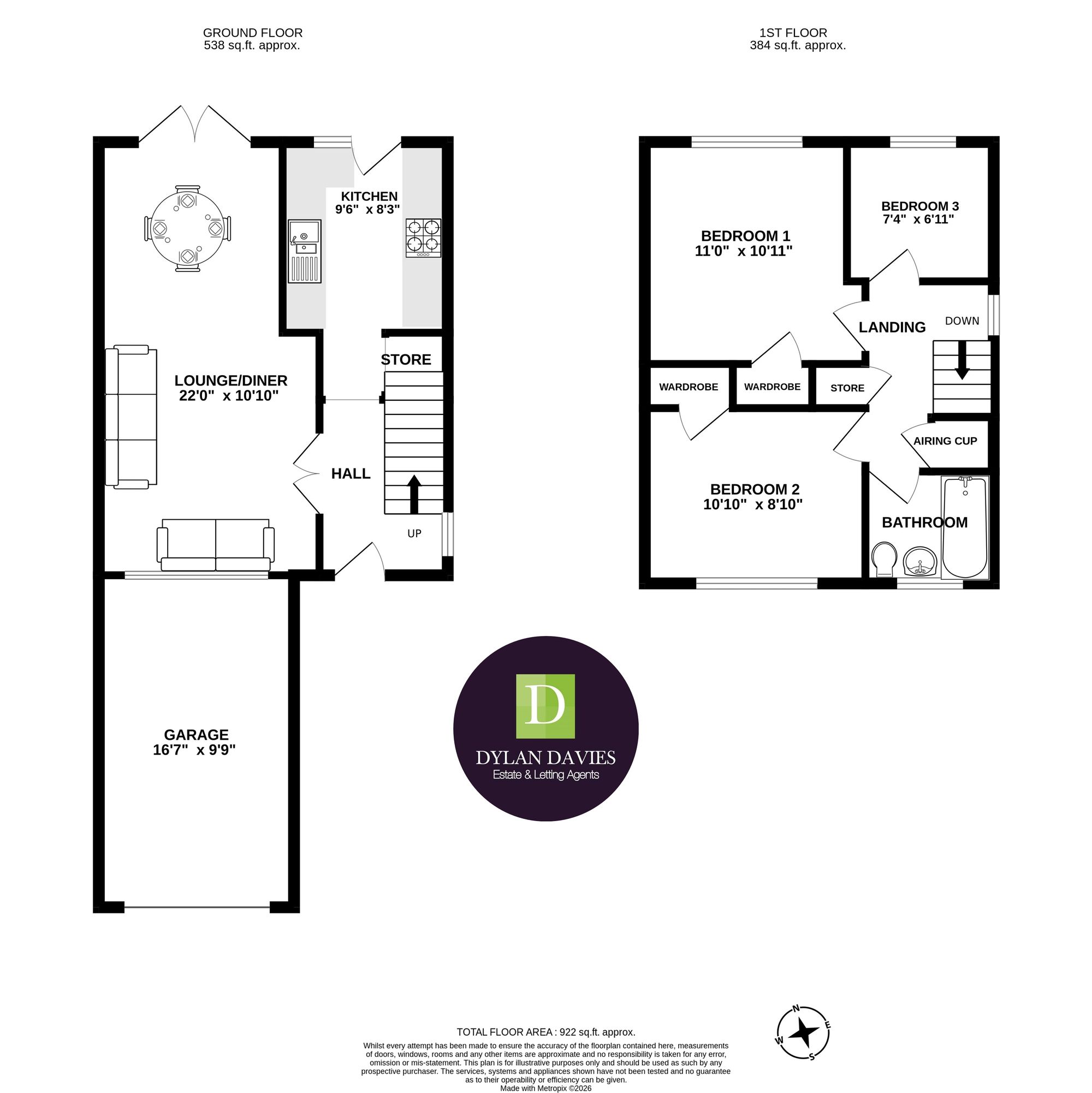 11 Llanberis Close, Pontypridd floorplan