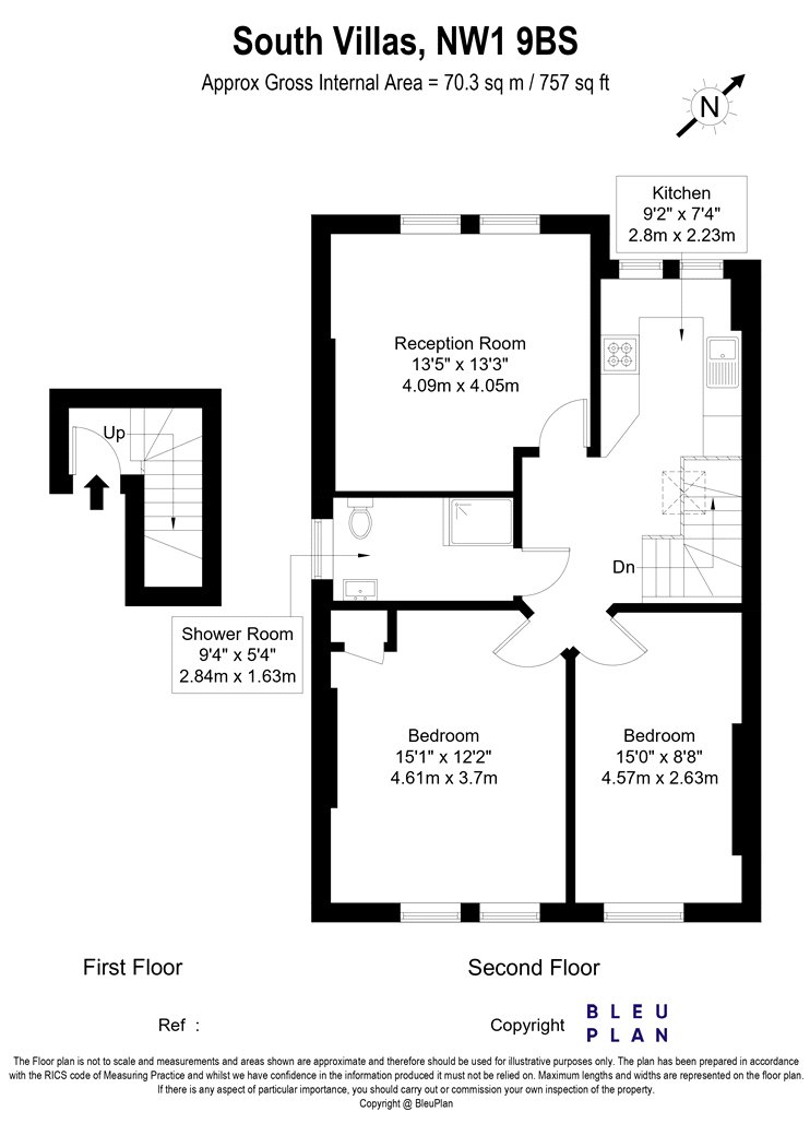 3d, South Villas, London floorplan