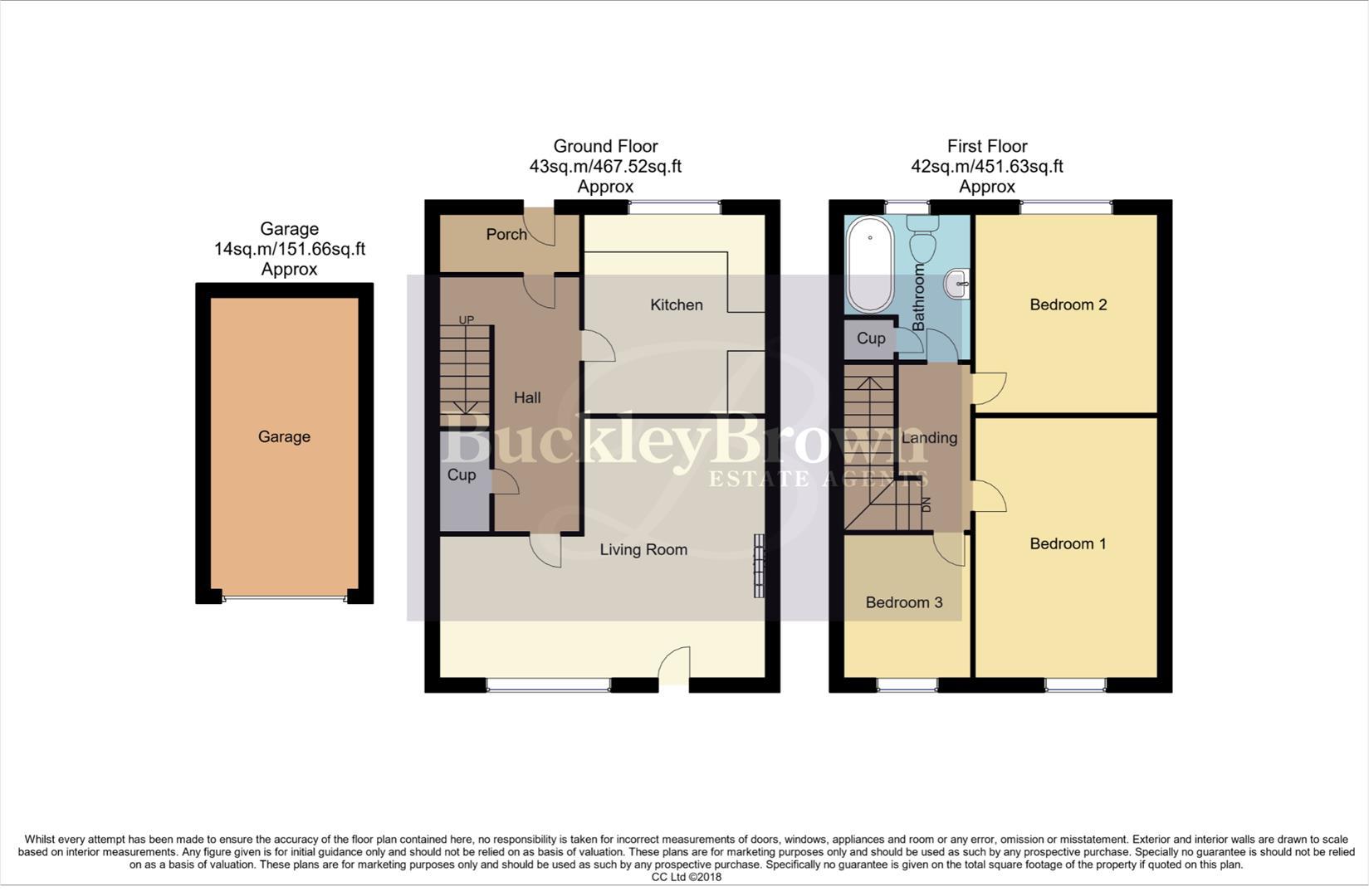 1, Kelstern Close, Mansfield floorplan