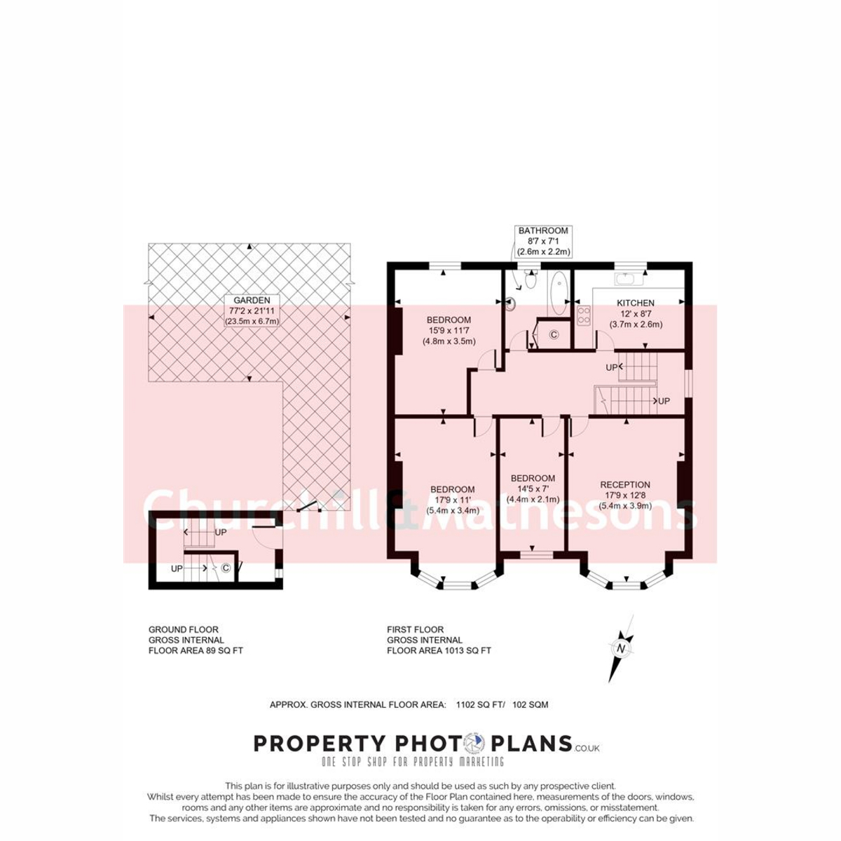 3B, St. Albans Road, London floorplan