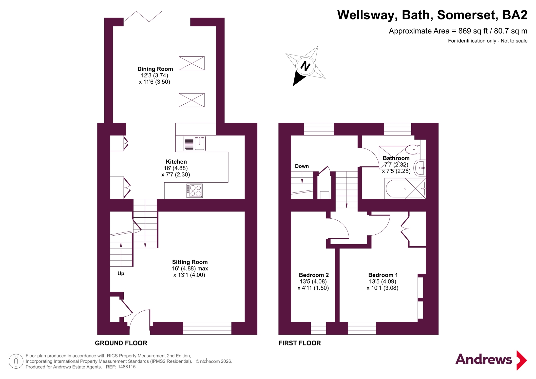 665, Wellsway, Somerset floorplan