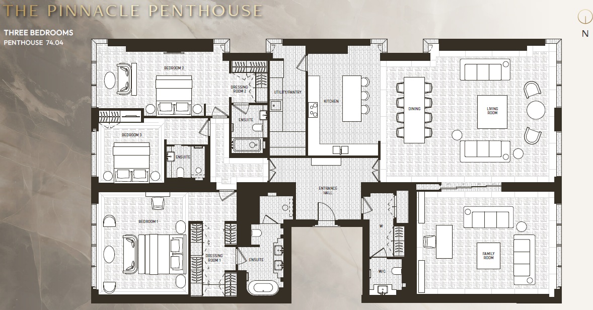 Landmark Pinnacle, Landmark Square, London floorplan