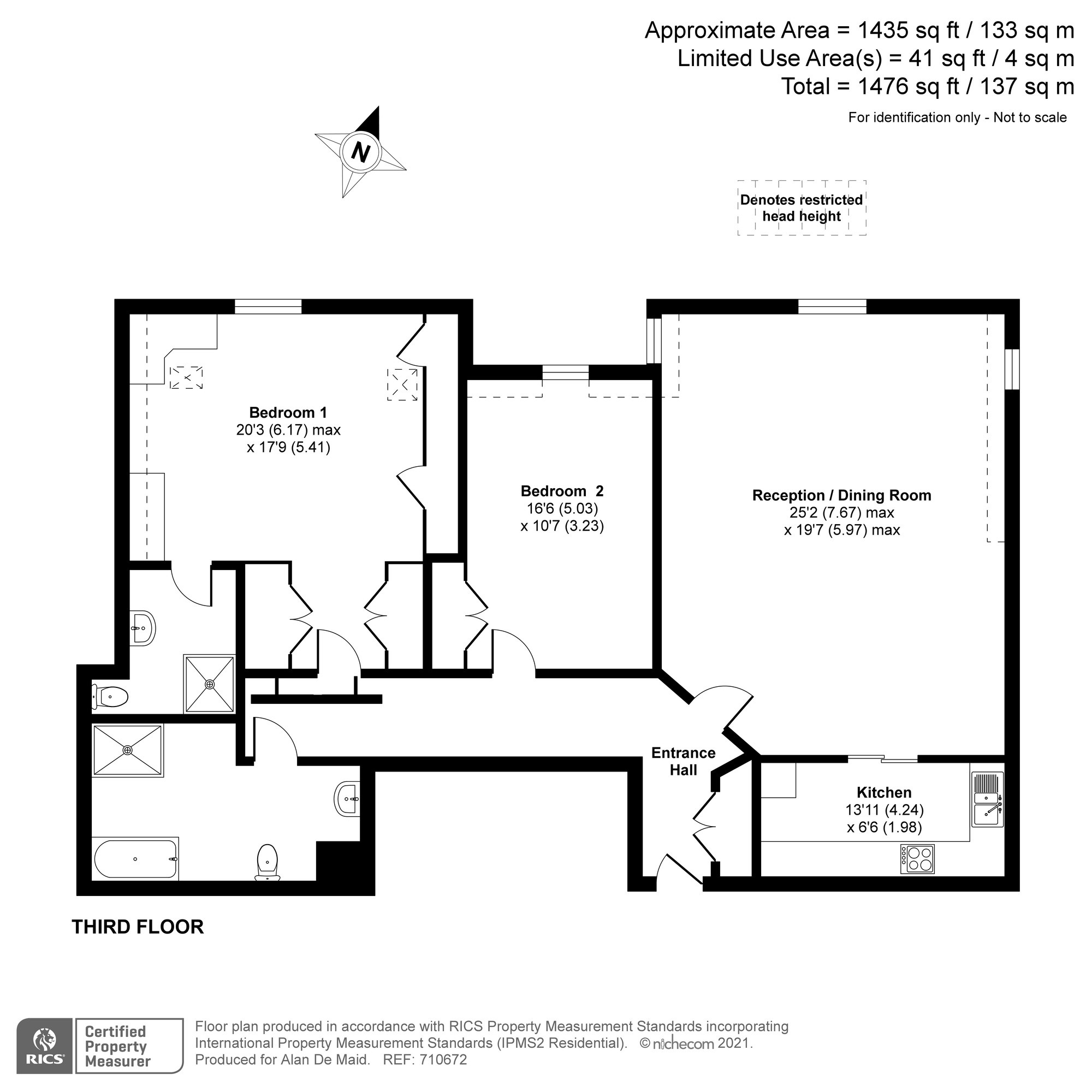 Flat 23, Precista Court, 48, High Street, Orpington floorplan