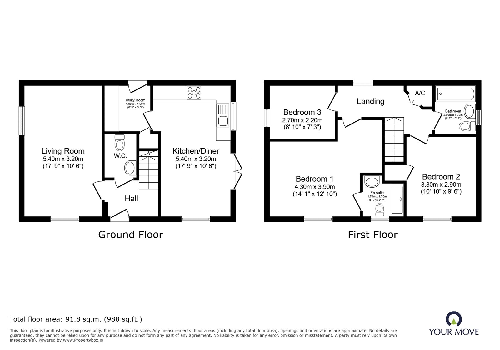 Glentworth View, Oswestry floorplan