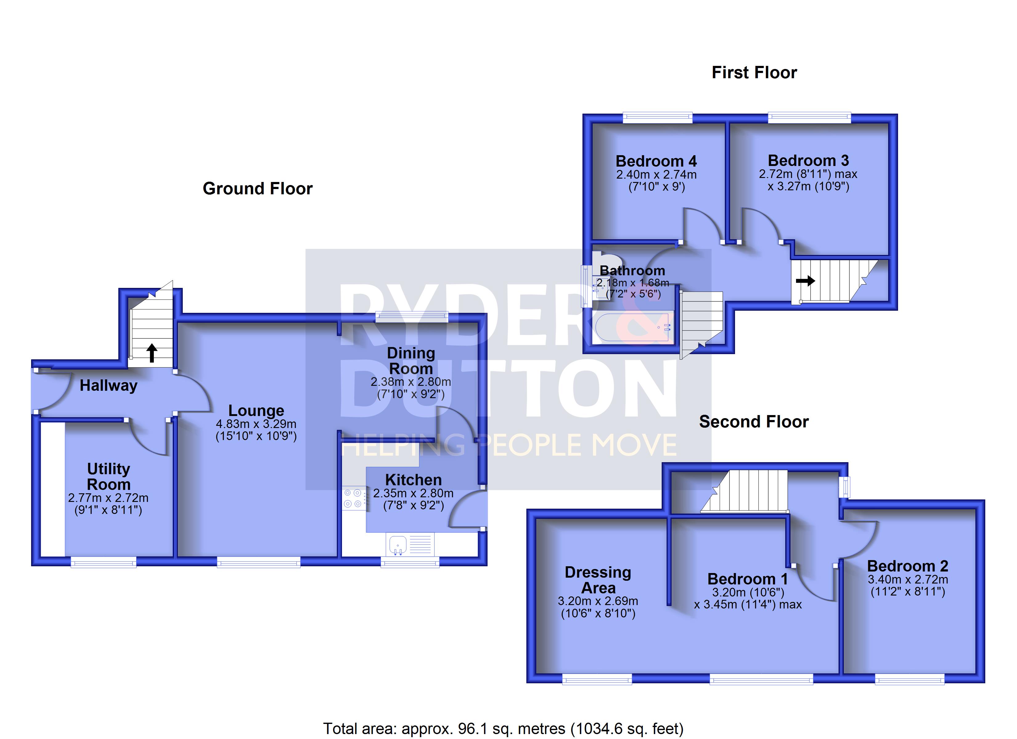 Rhodes Avenue, Oldham floorplan