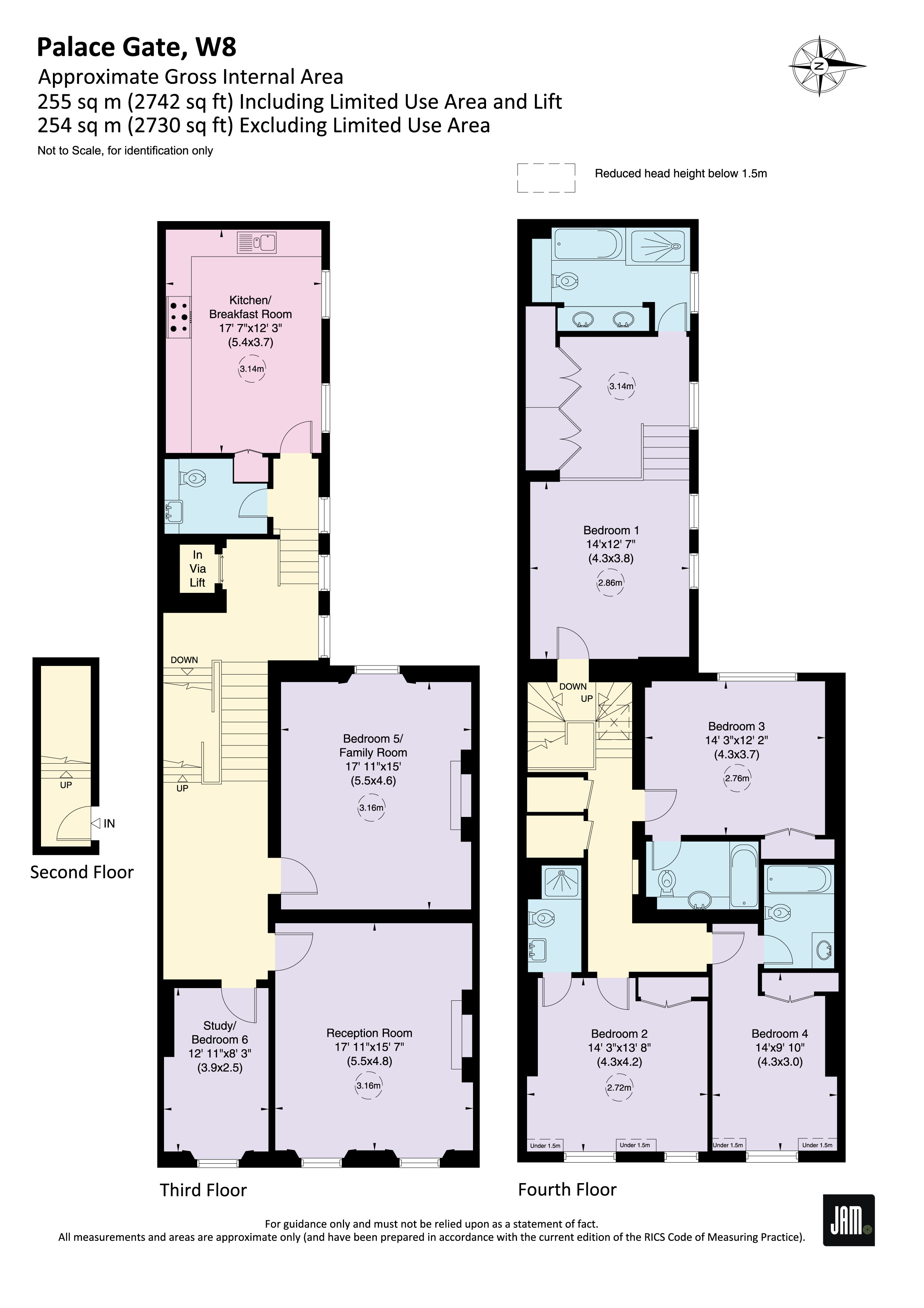 Flat 4, 7, Palace Gate, London floorplan