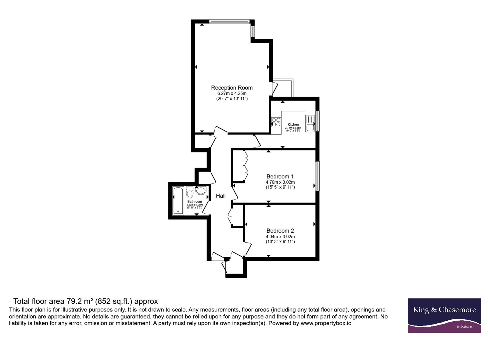 Flat 19, Baltimore Court, 74, The Drive, East Sussex floorplan
