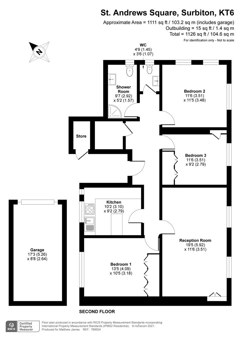 9 Surbiton Court, St. Andrews Square, Surbiton floorplan