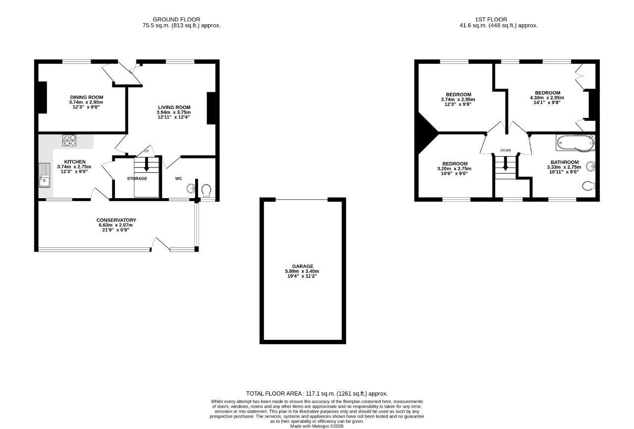 148, Sheldon Road, Chippenham floorplan