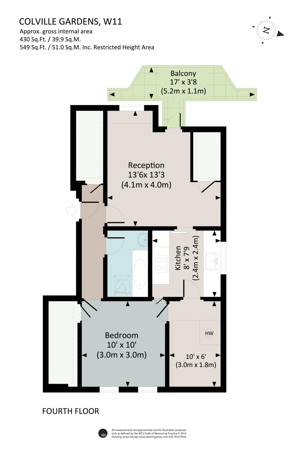 1 Bedrooms Flat to rent in Colville Gardens, Notting Hill Gate W11