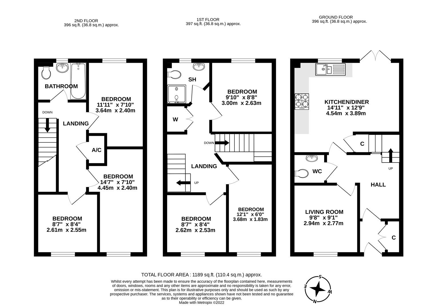 14, Orchid Drive, Bath floorplan