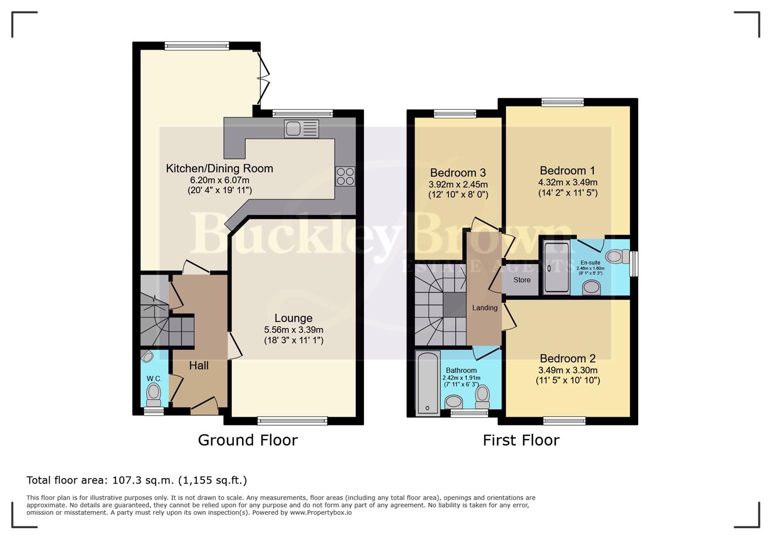 1A, Mansfield Road, Chesterfield floorplan