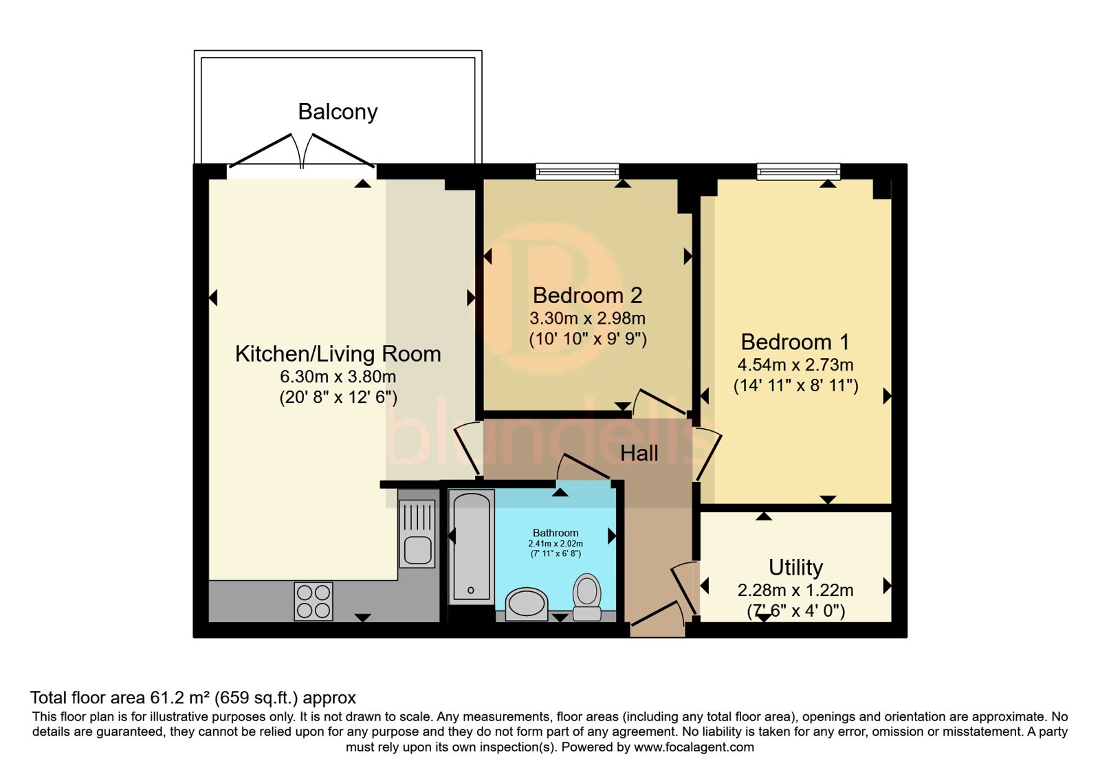 Apartment 6, Birley Moor Heights, 83, Birley Moor Road, South Yorkshire floorplan