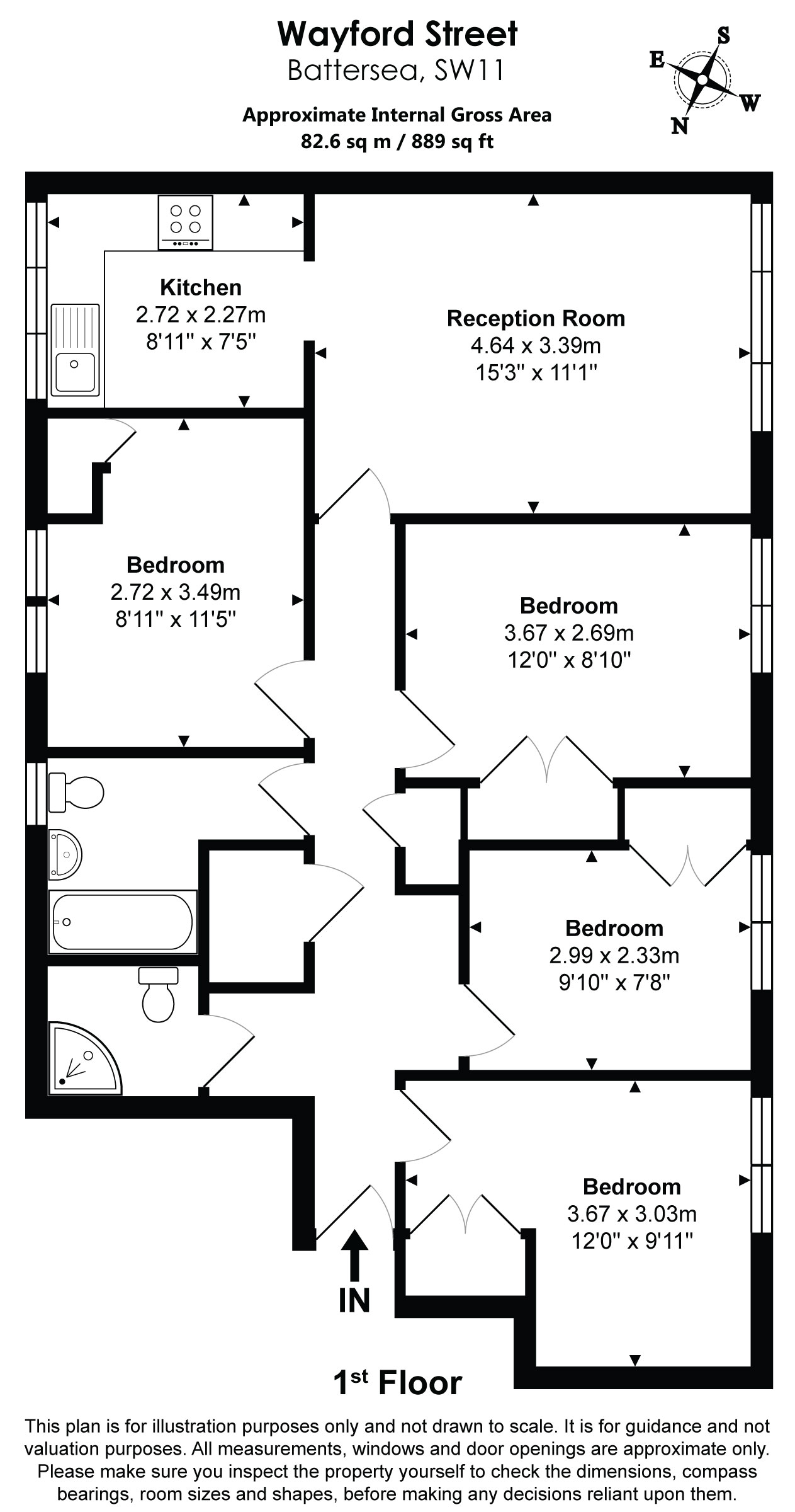 23, Wayford Street, London floorplan