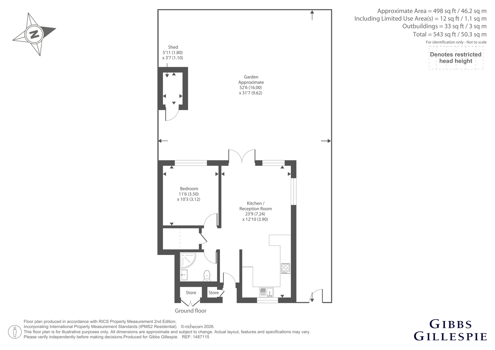 51, Langton Grove, Northwood floorplan