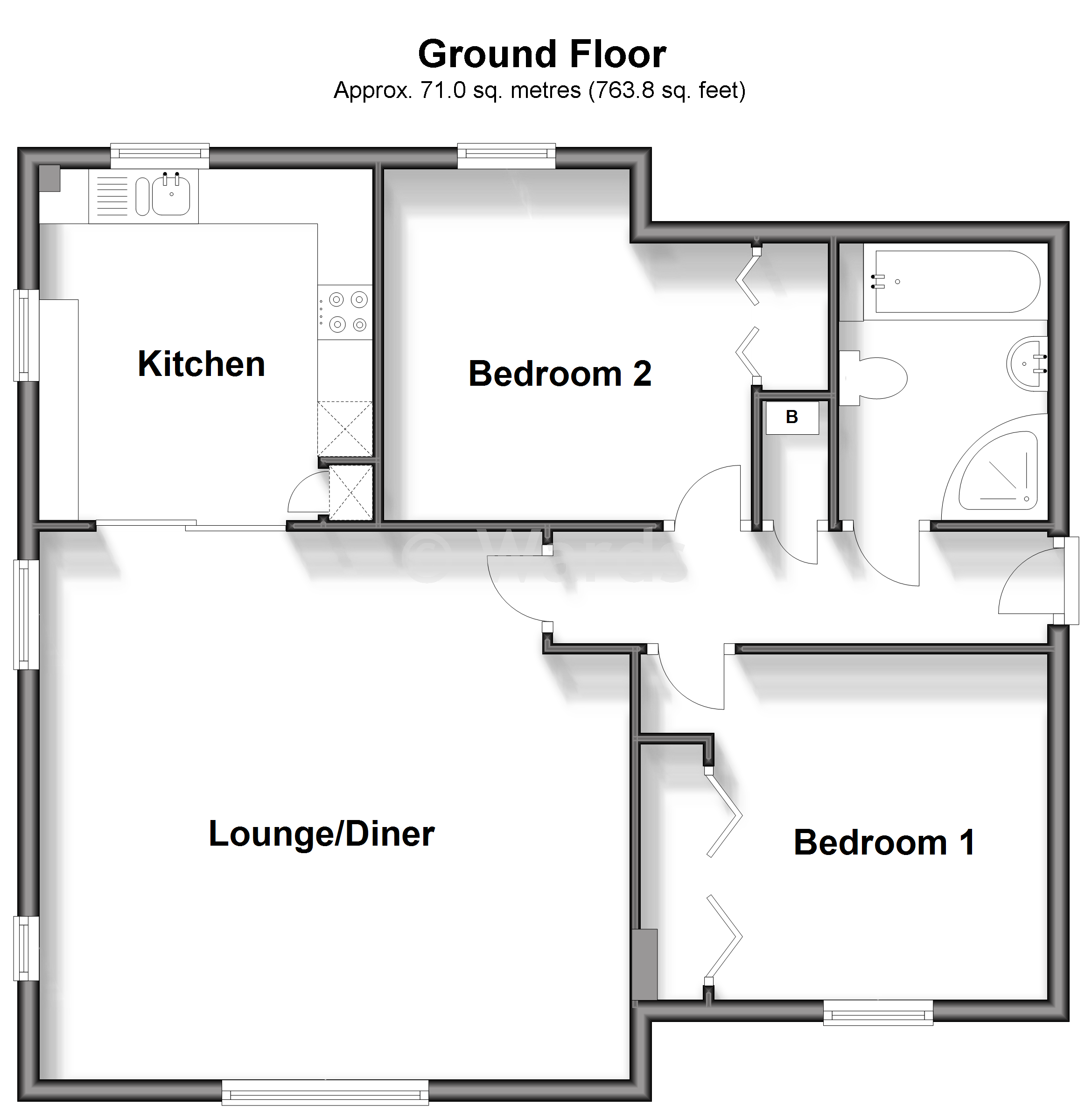 Stocker Court, Paxton Avenue, Folkestone floorplan