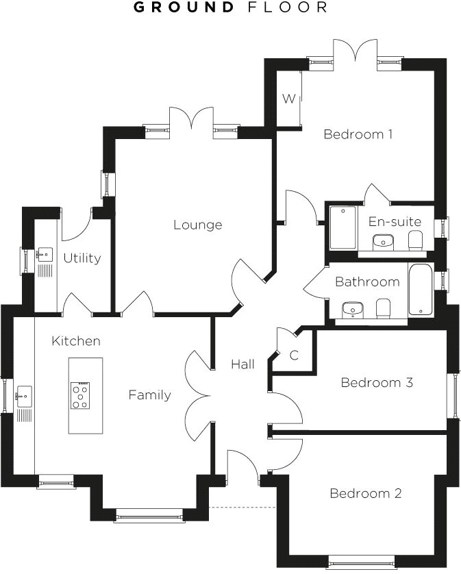 Plot 45, The Oakwood, Kingsfield, West Mersea floorplan