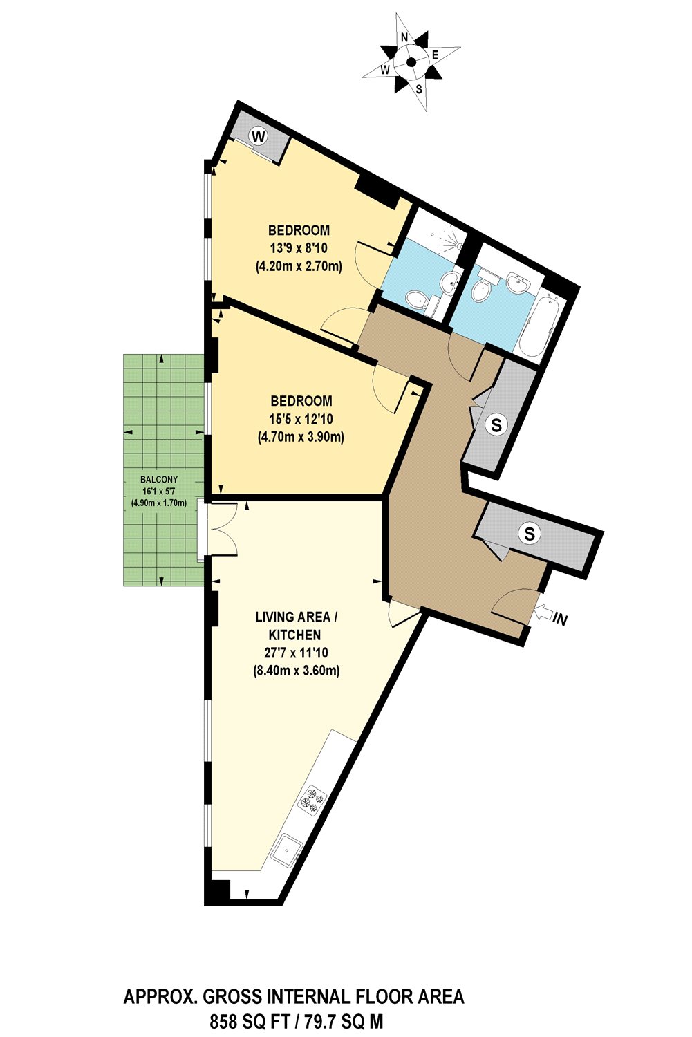 2 Bedrooms Flat to rent in Maypole Court, 44 Geoff Cade Way, London E3