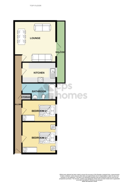 Flat 46, Spillers & Bakers, Llansannor Drive, Cardiff floorplan