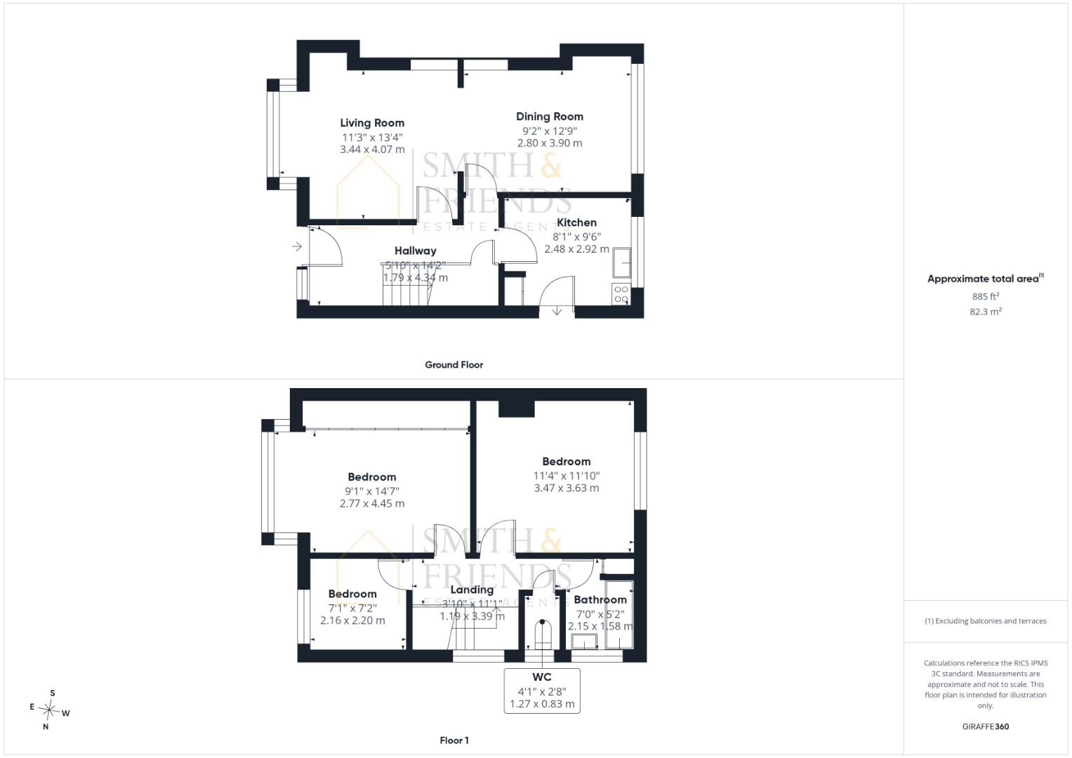 97, Upsall Grove, Stockton-On-Tees floorplan