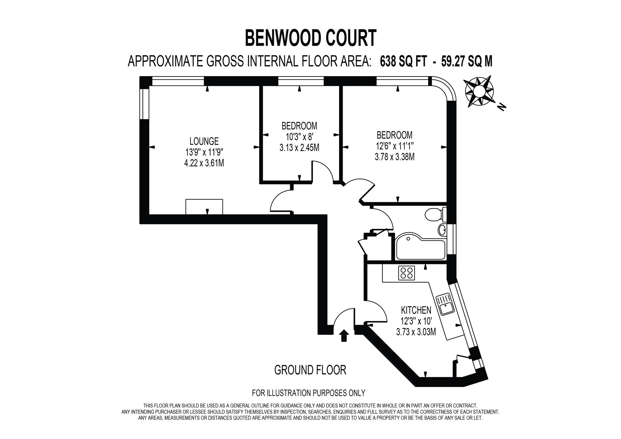 Benhill Wood Road, Sutton SM1, 2 bedroom flat for sale 63921745