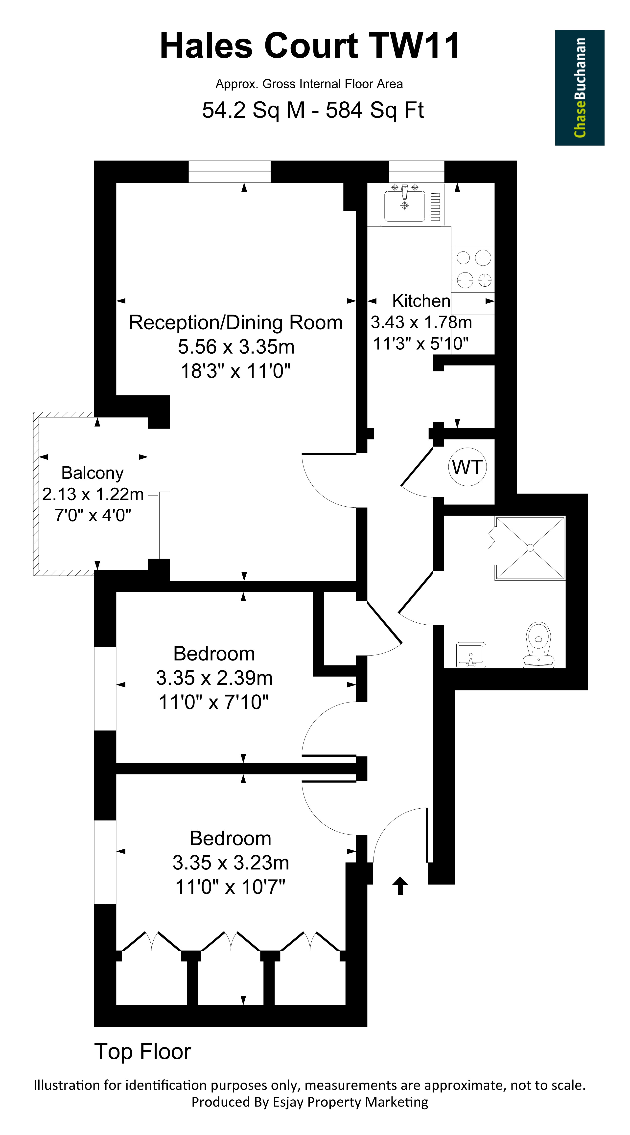 Flat 12A,, Hales Court, Teddington floorplan