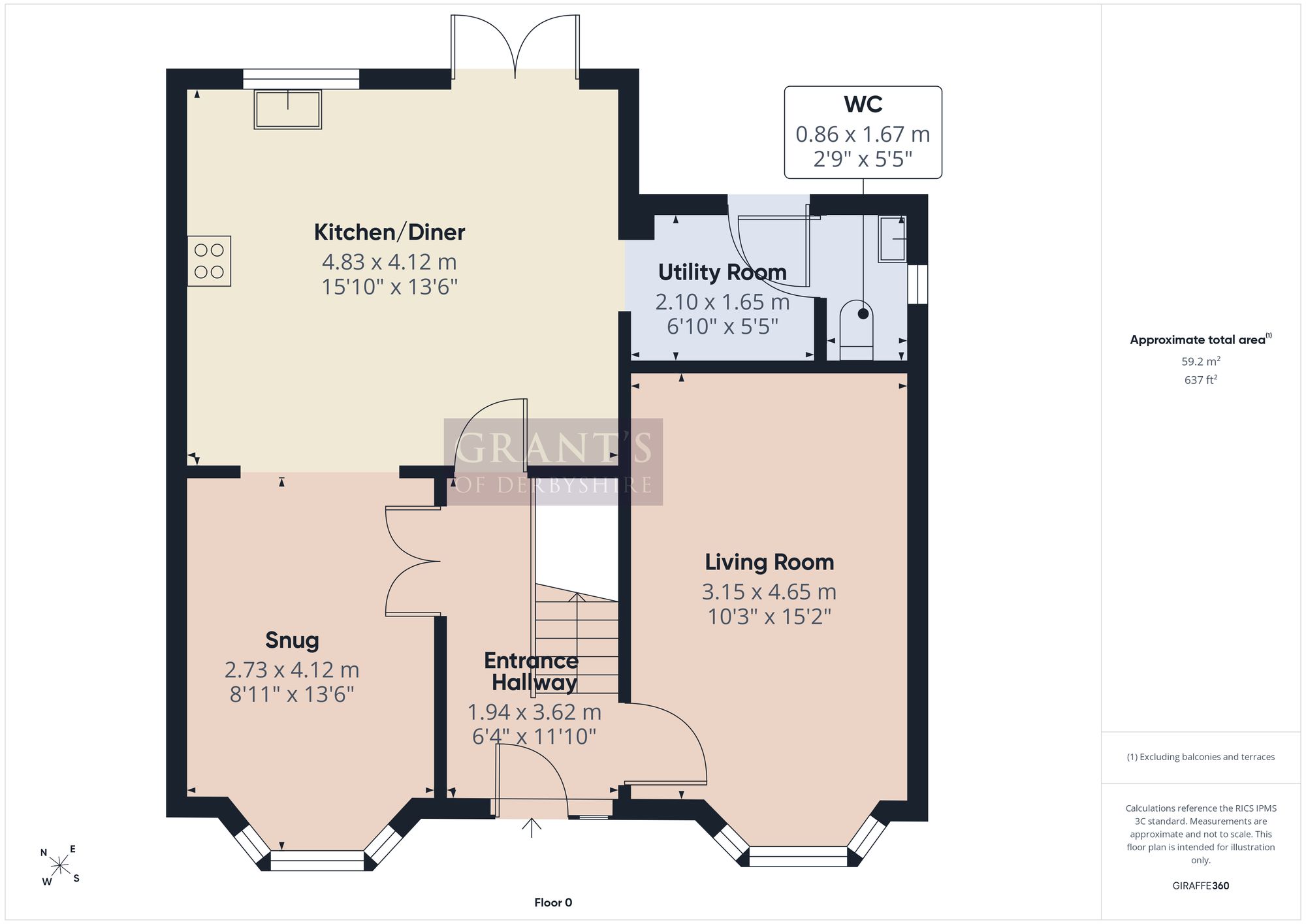 1 Millstone Court, Matlock floorplan
