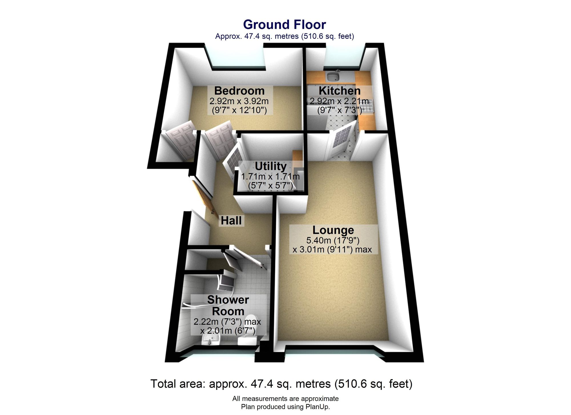 Flat 6, Parkview Court, Sheffield floorplan